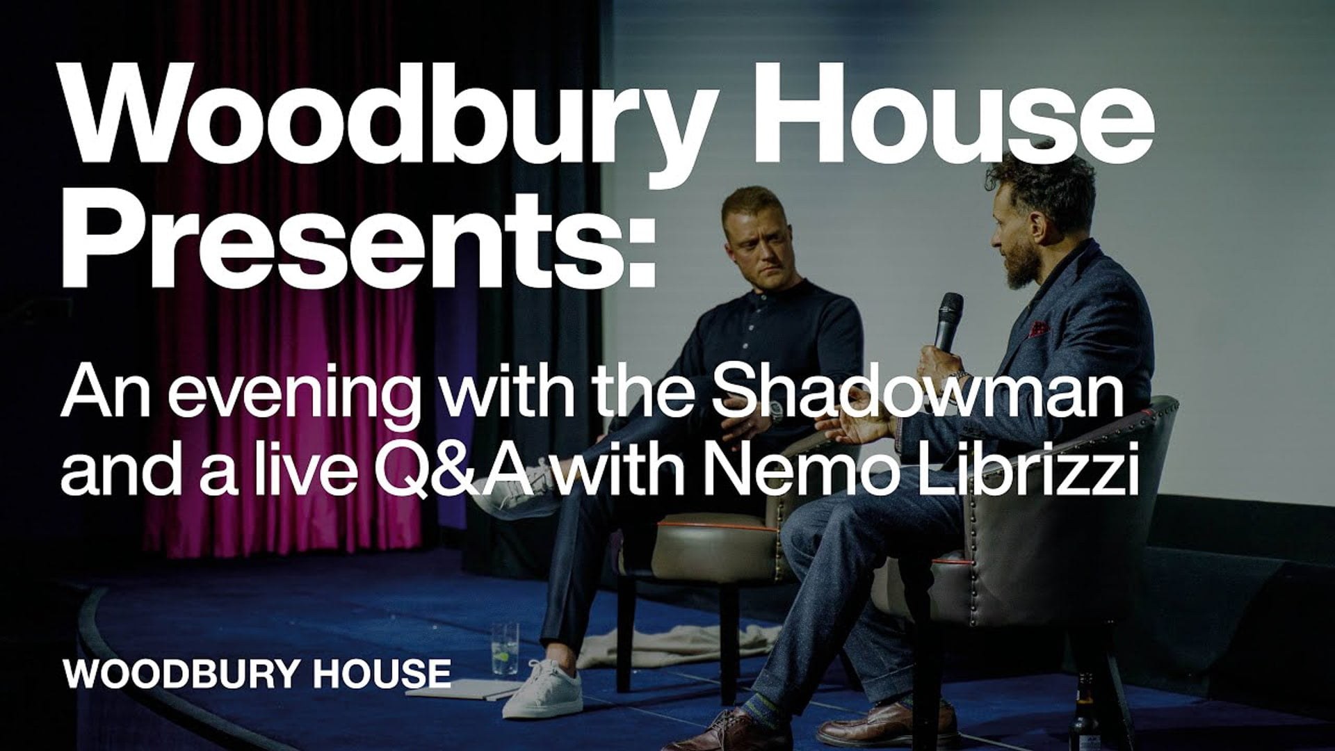 Woodbury House Presents An evening with the Shadowman and a live Q&A with Nemo Librizzi