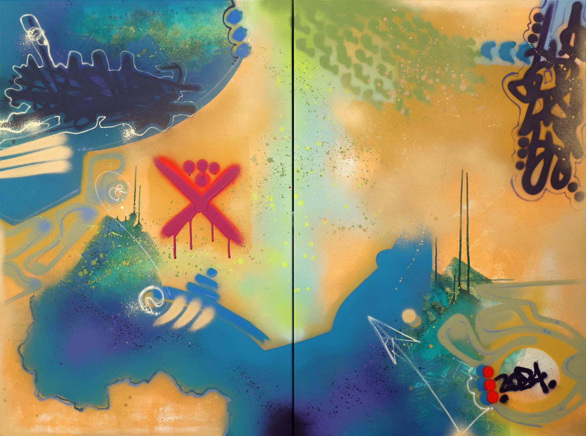 Location X - Diptych, 2024