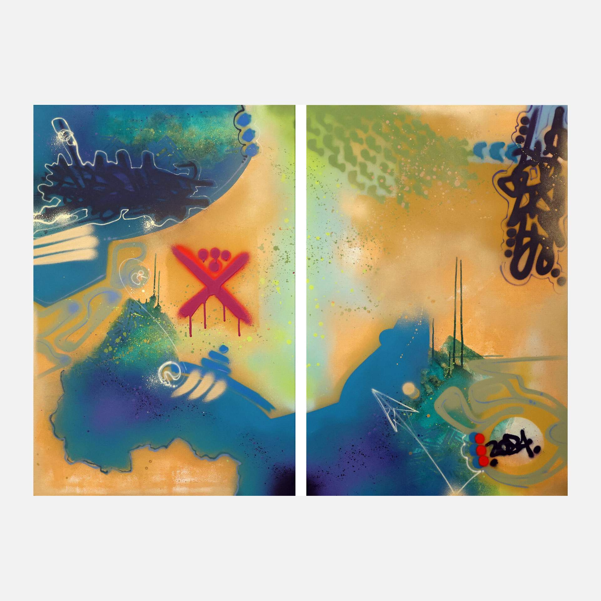 Location X - Diptych, 2024