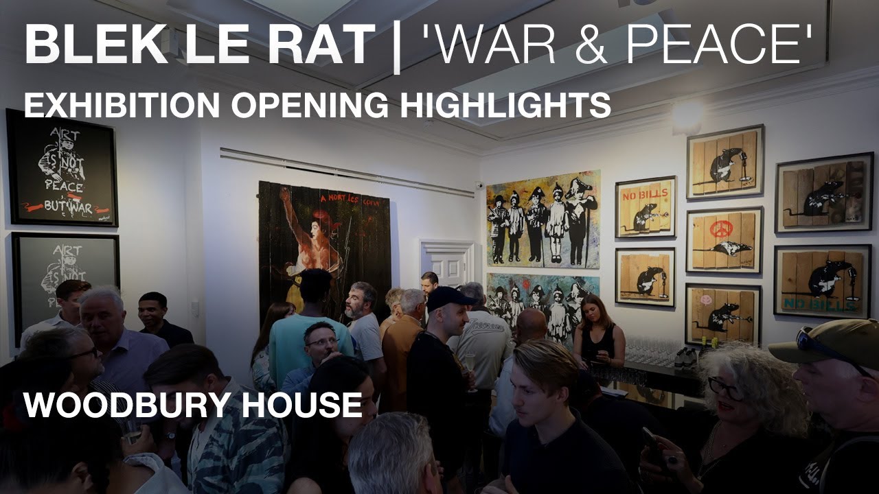 Blek le Rat | 'War & Peace' at Woodbury House | Exhibition Opening Highlights