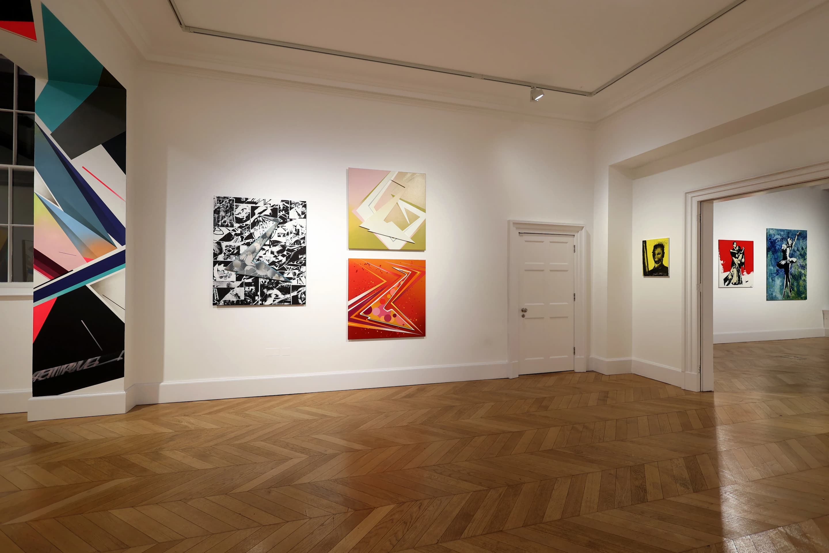 Shadow Head Portrait (Black on Yellow), 2016