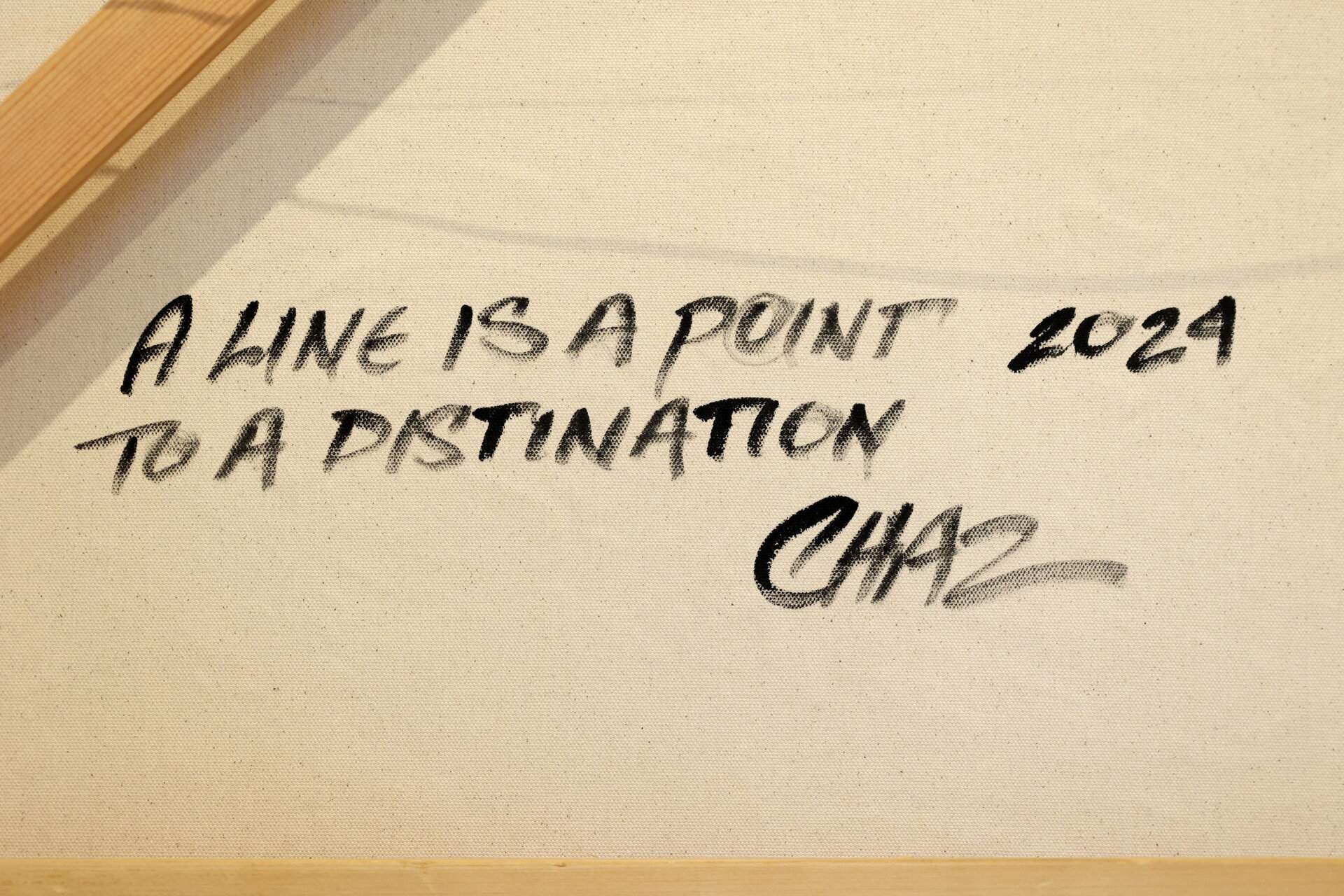 A LINE IS A POINT TO A DESTINATION, 2024