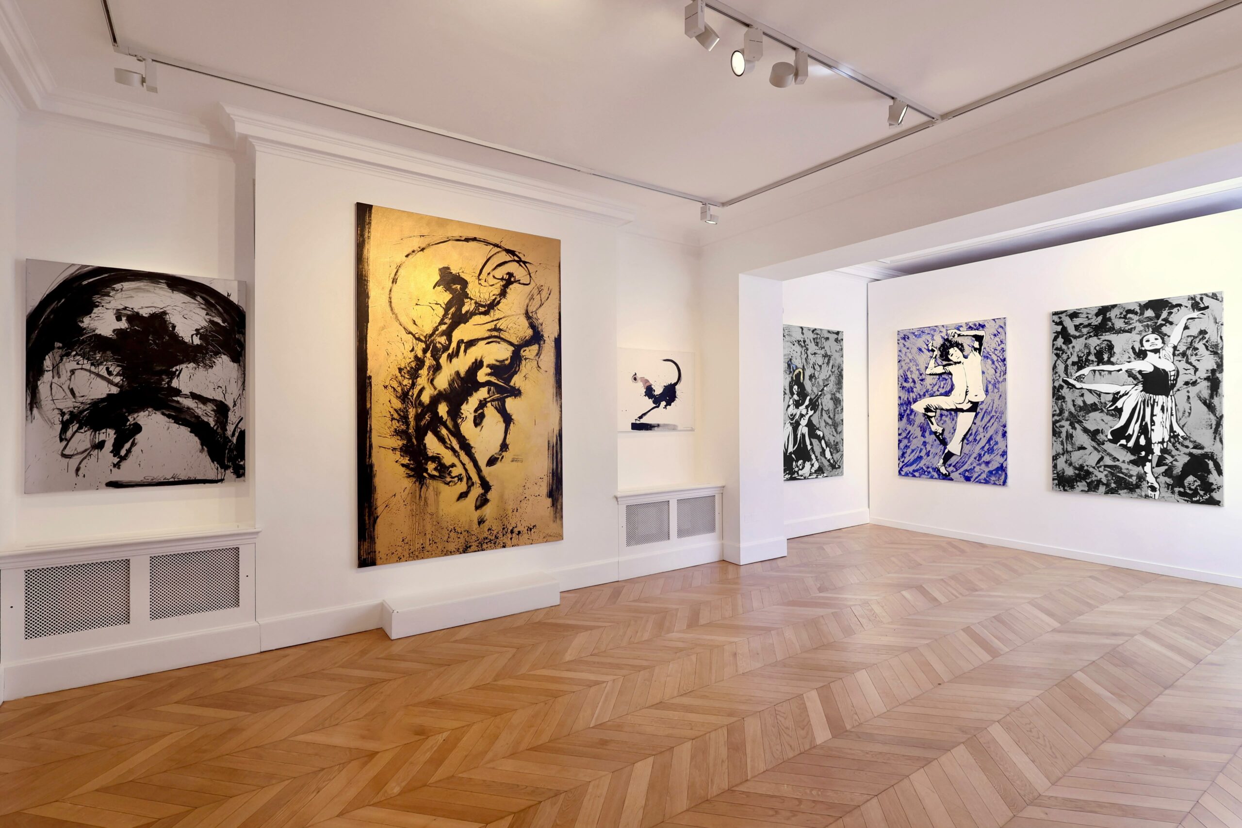 Woodbury House gallery, Mayfair — works by Richard Hambleton